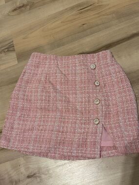 light pink shein skirt